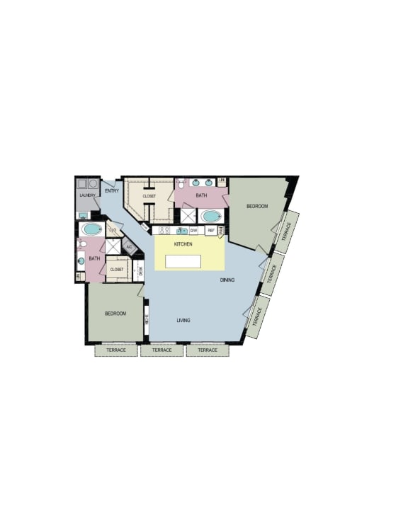 1 & 2 Bedroom Apartments in Miracle, Mile, LA mResidences Miracle Mile